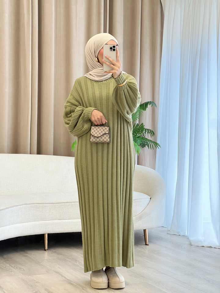 Liv Pulloverkleid in Pistachio