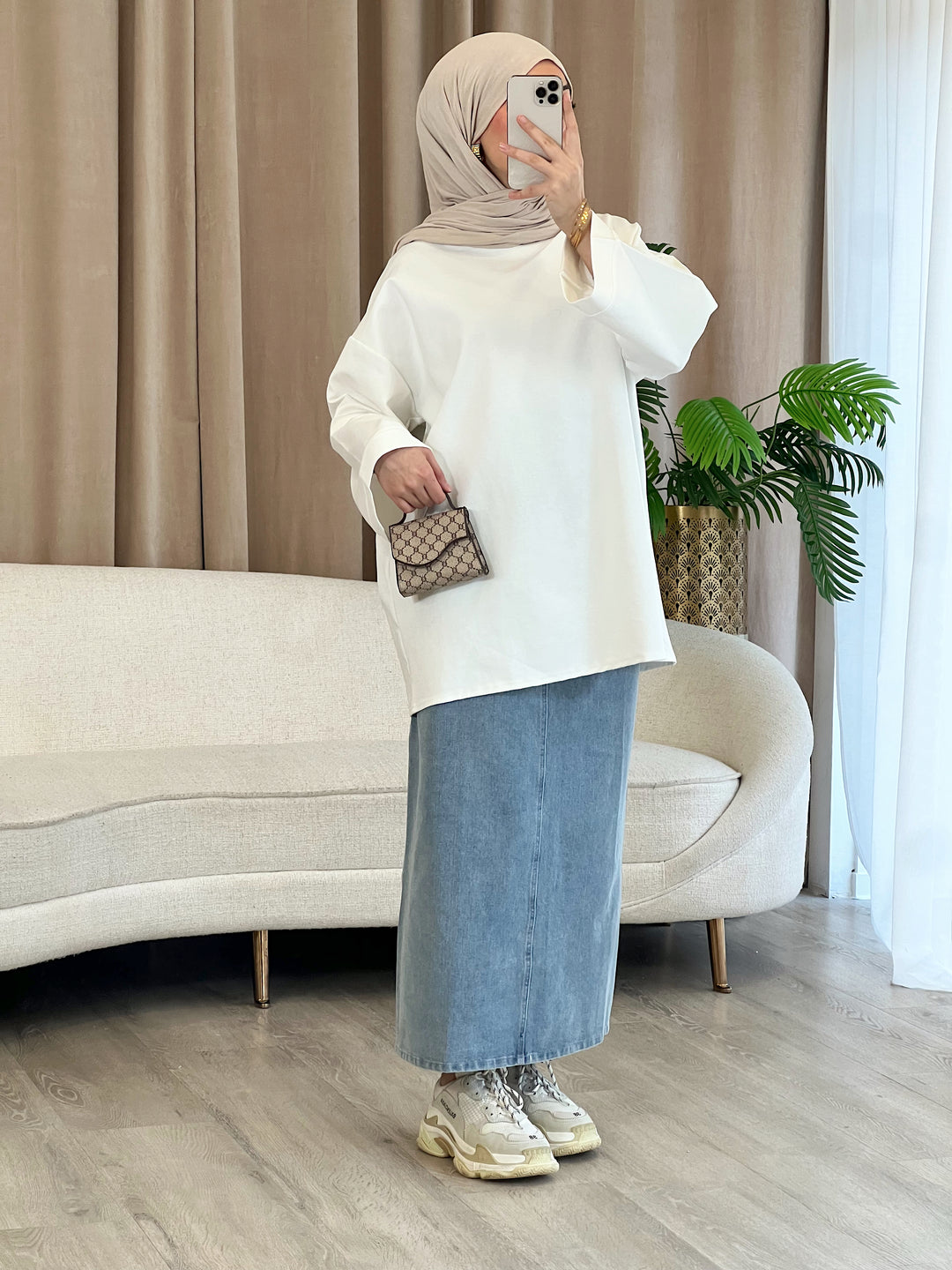 Hilal Sweatshirt in Weiß
