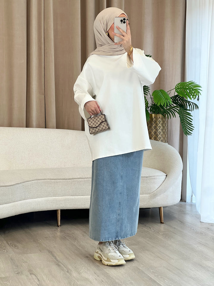 Hilal Sweatshirt in Weiß
