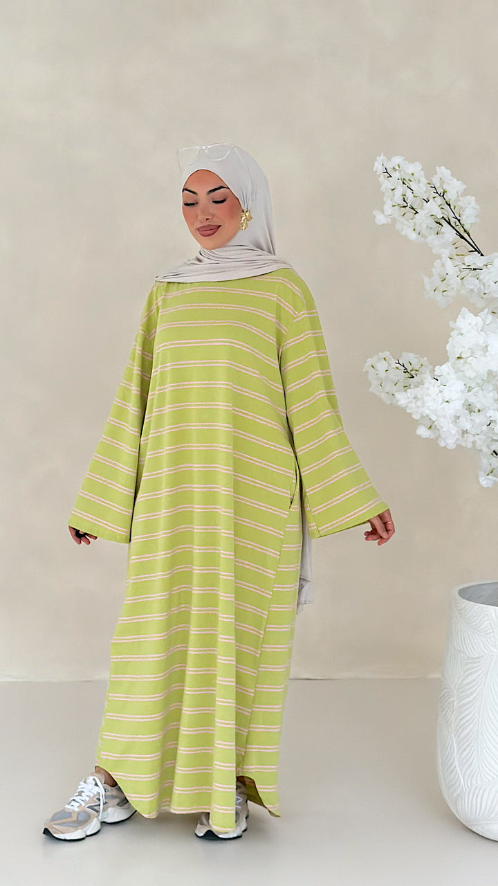 Essential gestreiftes Kleid