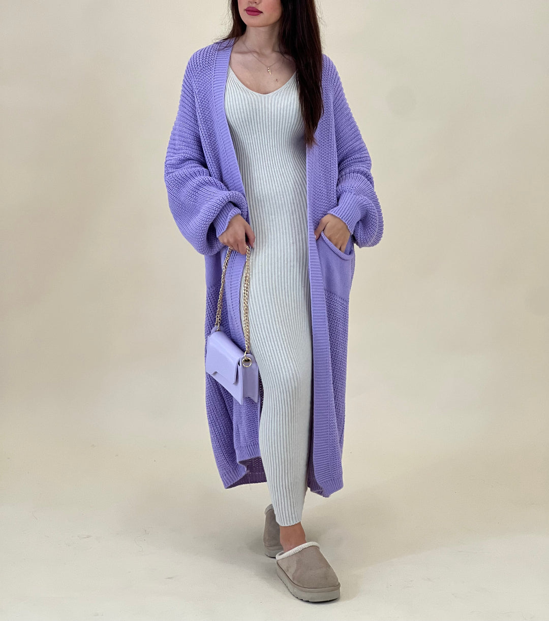 Pelin Cardigan in Lila