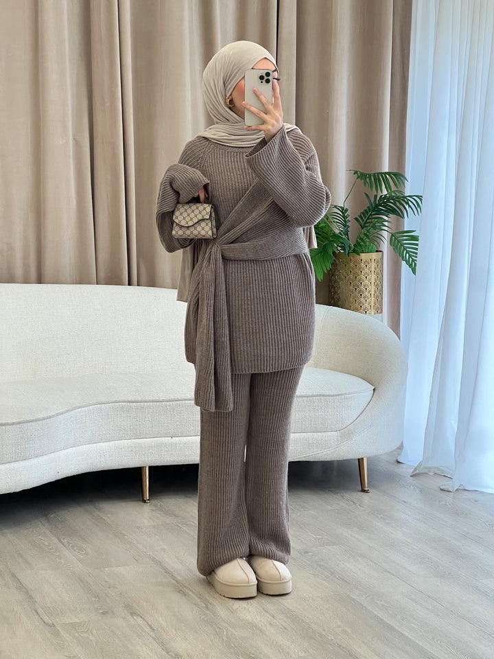 Bell Strickset in Mocha