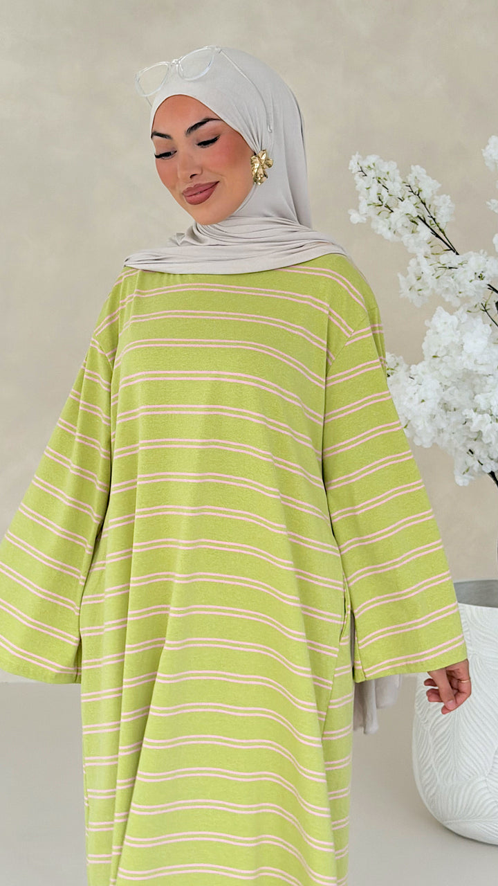 Essential gestreiftes Kleid