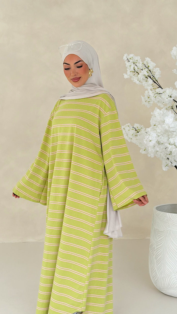 Essential gestreiftes Kleid