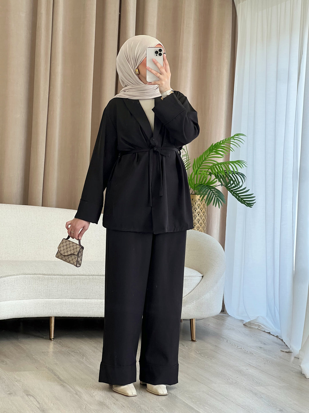 Dina Set in Schwarz
