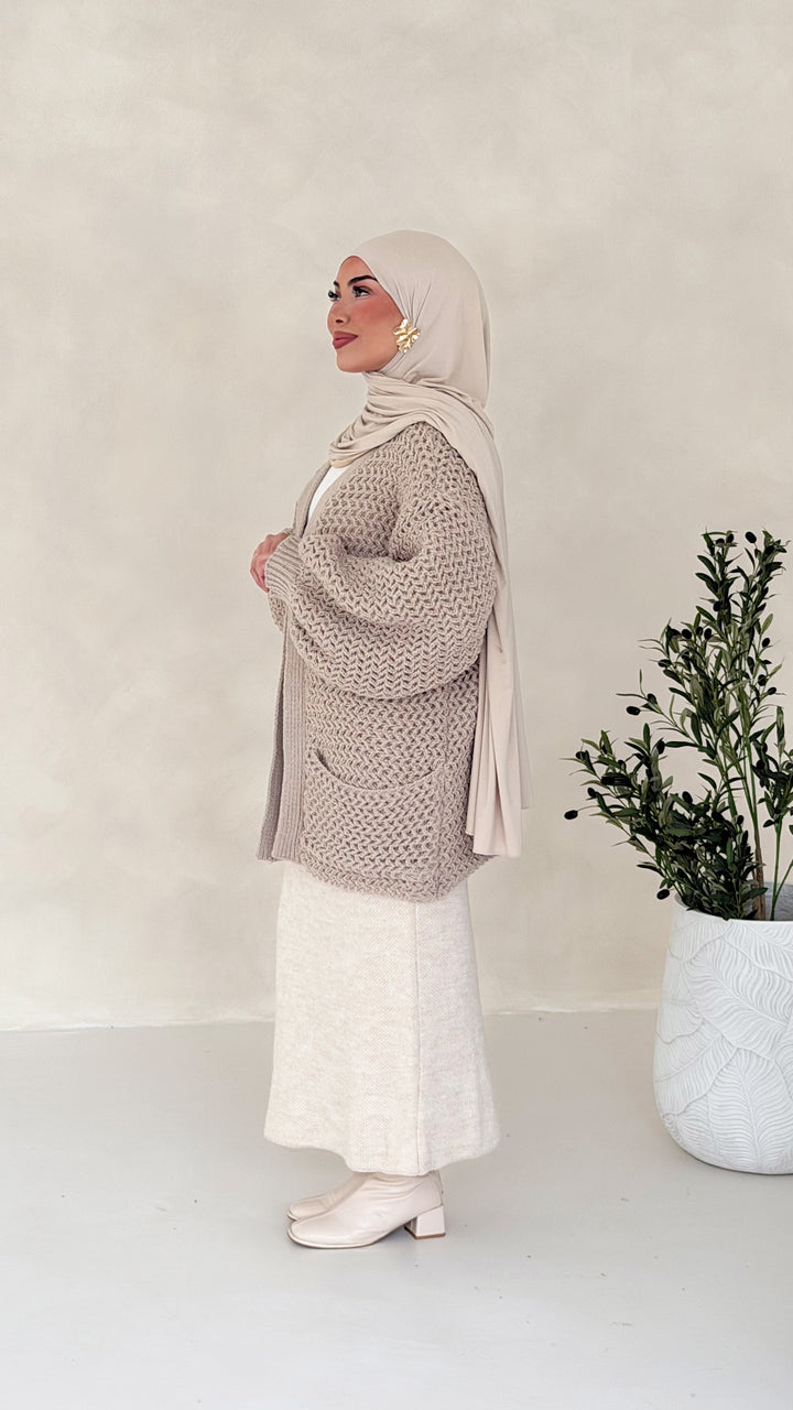 Evora Strick-Cardigan