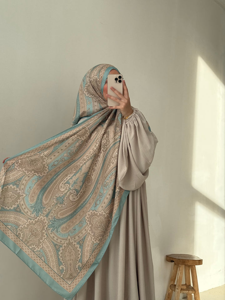 Soft Bohéme Hijab in Ocean Breeze