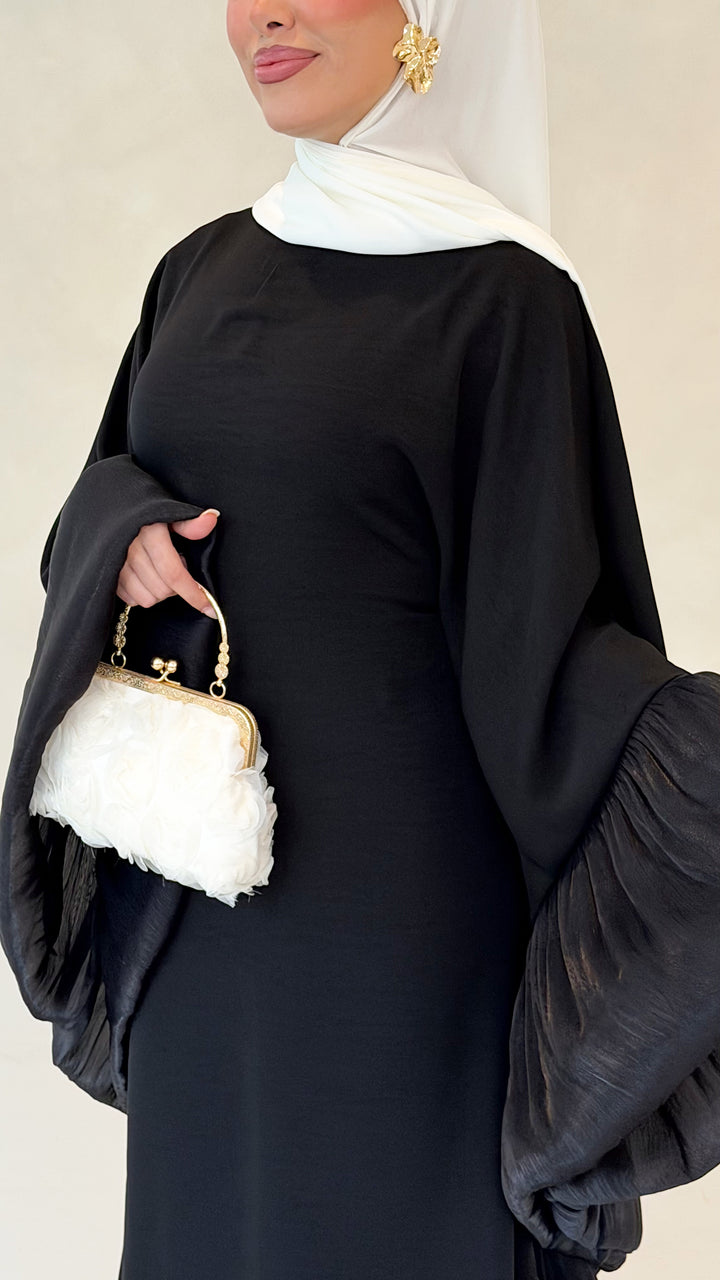 Butterfly Satin Abaya