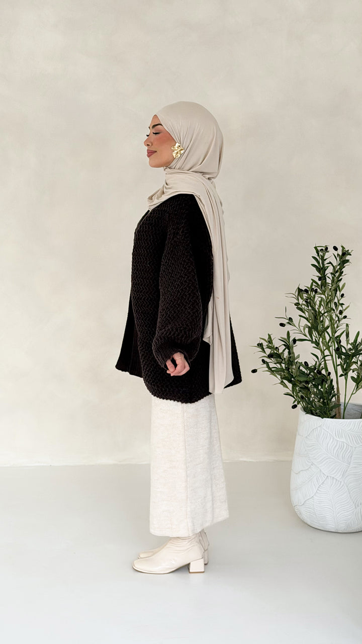 Evora Strick-Cardigan