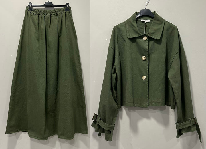Denim Trench 2-Teiler