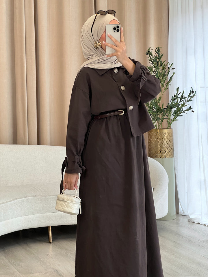 Denim Trench 2-Teiler
