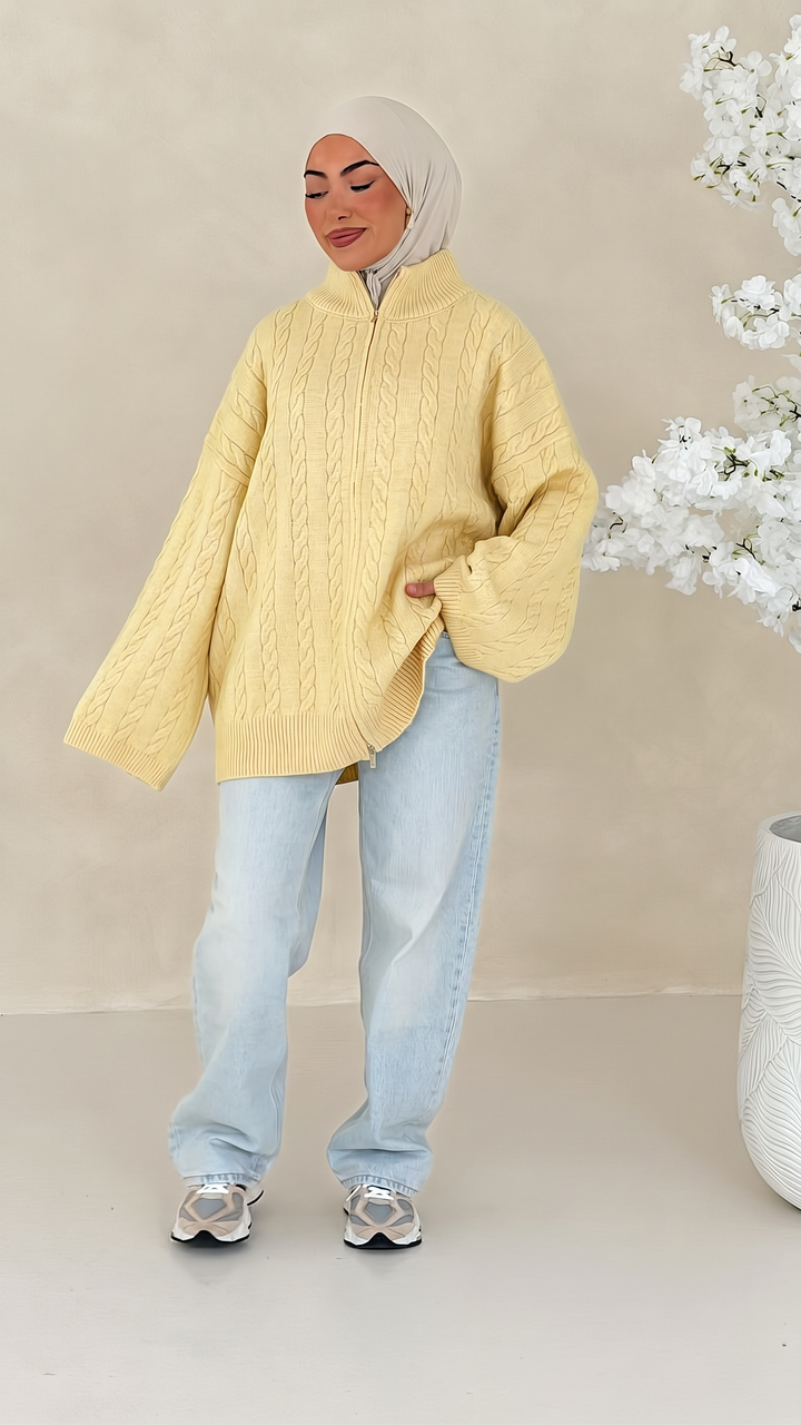 Nelia Zopfstrick Cardigan