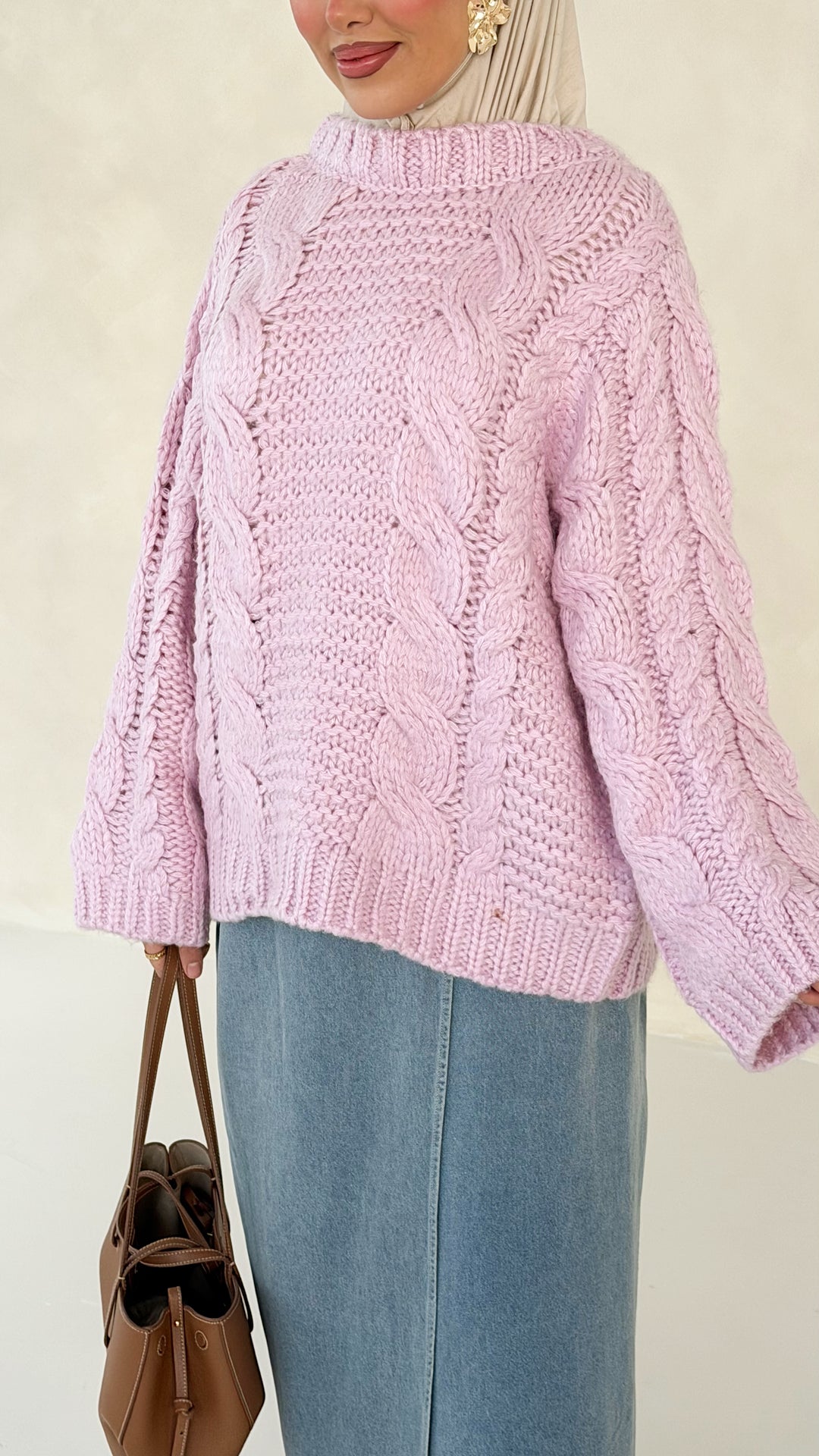 Sade Pullover mit Zopfmuster