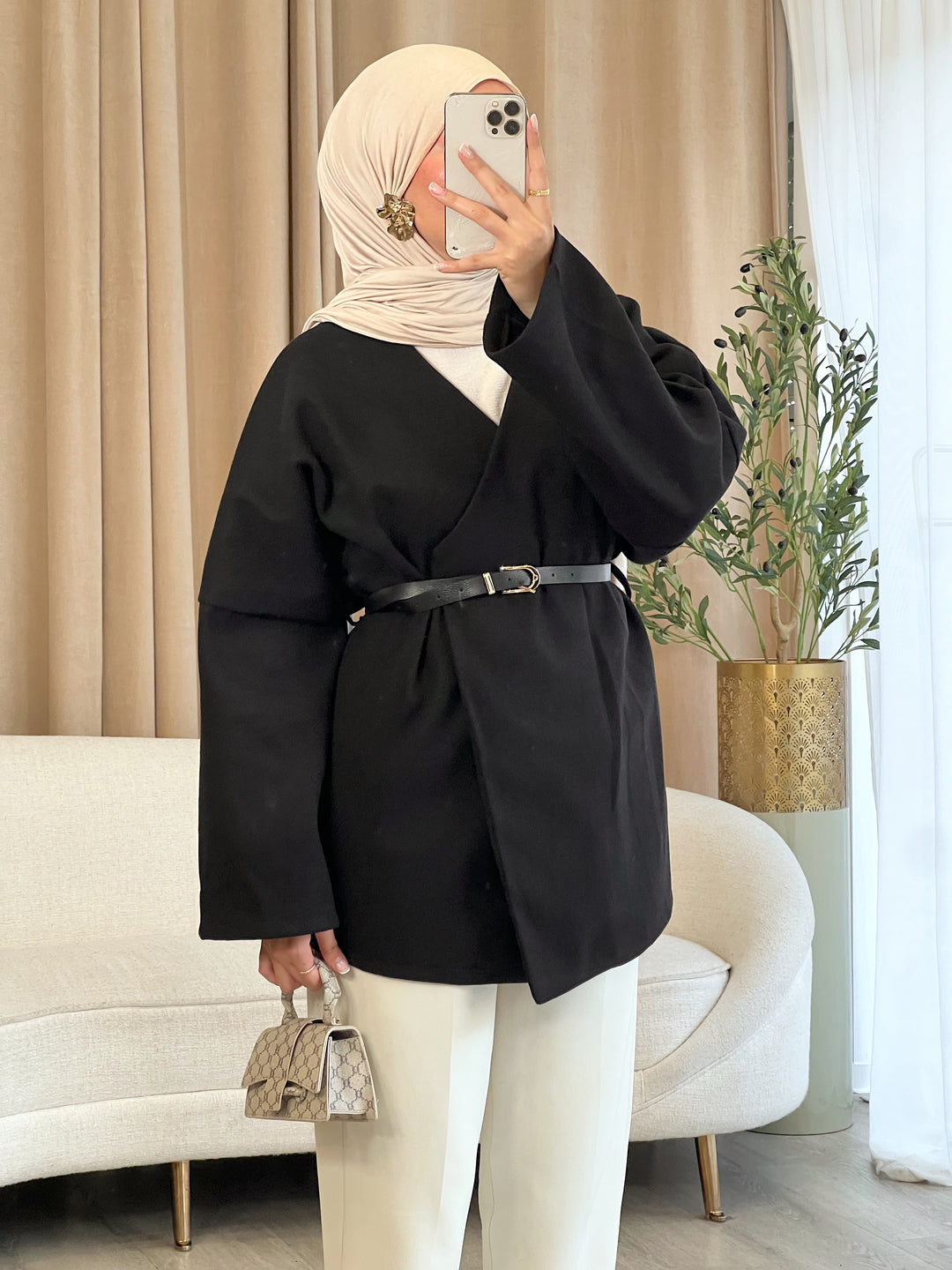 Imani Jacke mit Gürtel