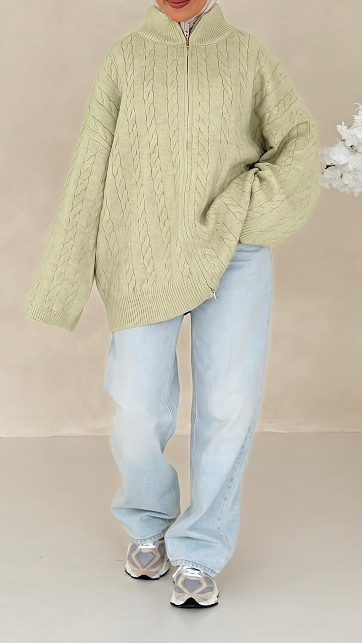 Nelia Zopfstrick Cardigan