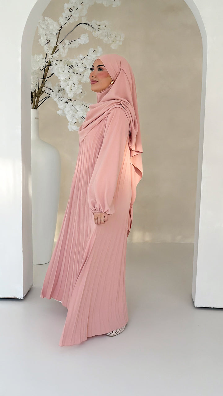 Layali Plissee Abaya 2-Teiler