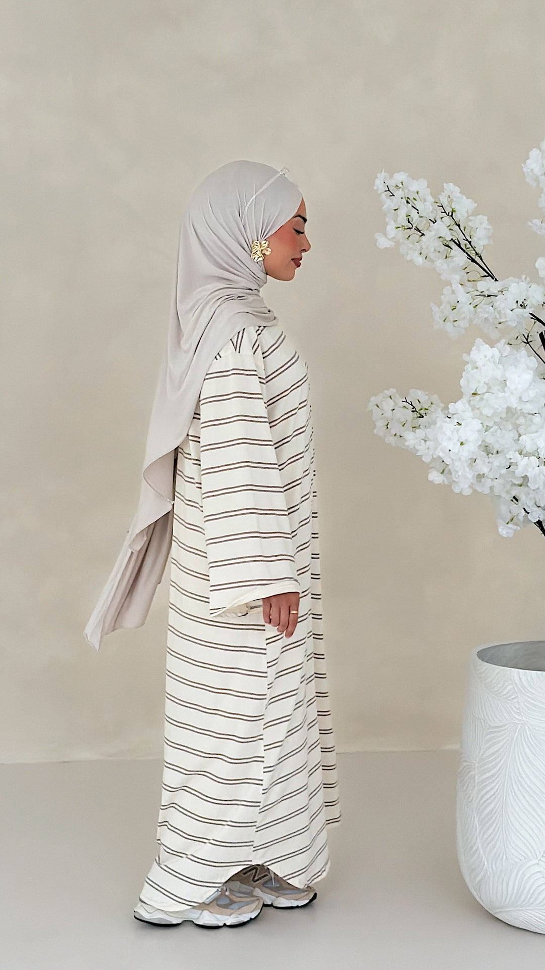 Essential gestreiftes Kleid