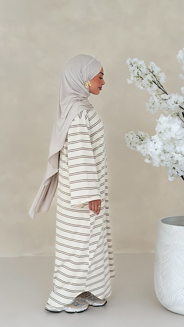 Essential gestreiftes Kleid
