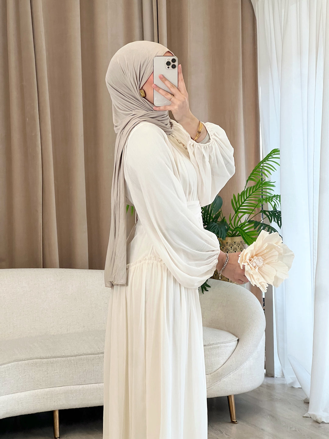 Mykonos Kleid in Creme