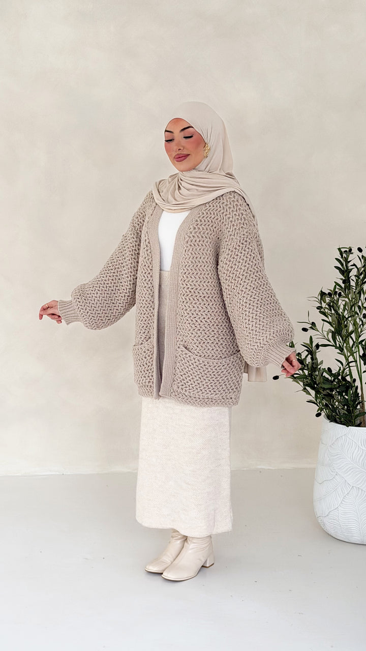 Evora Strick-Cardigan