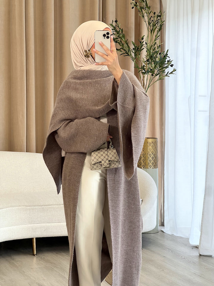 Mira Long Strick-Cape