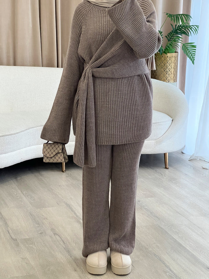 Bell Strickset in Mocha