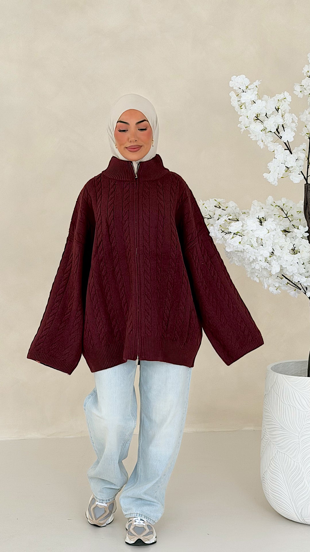 Nelia Zopfstrick Cardigan