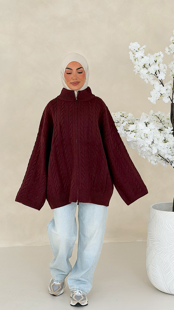 Nelia Zopfstrick Cardigan