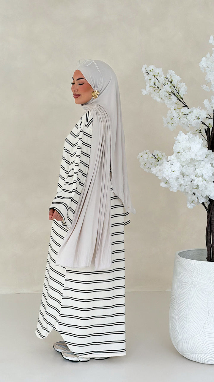 Essential gestreiftes Kleid