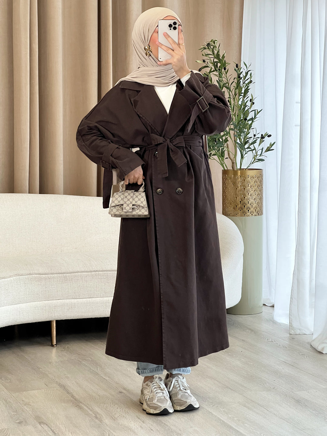 Miri Denim Trenchcoat