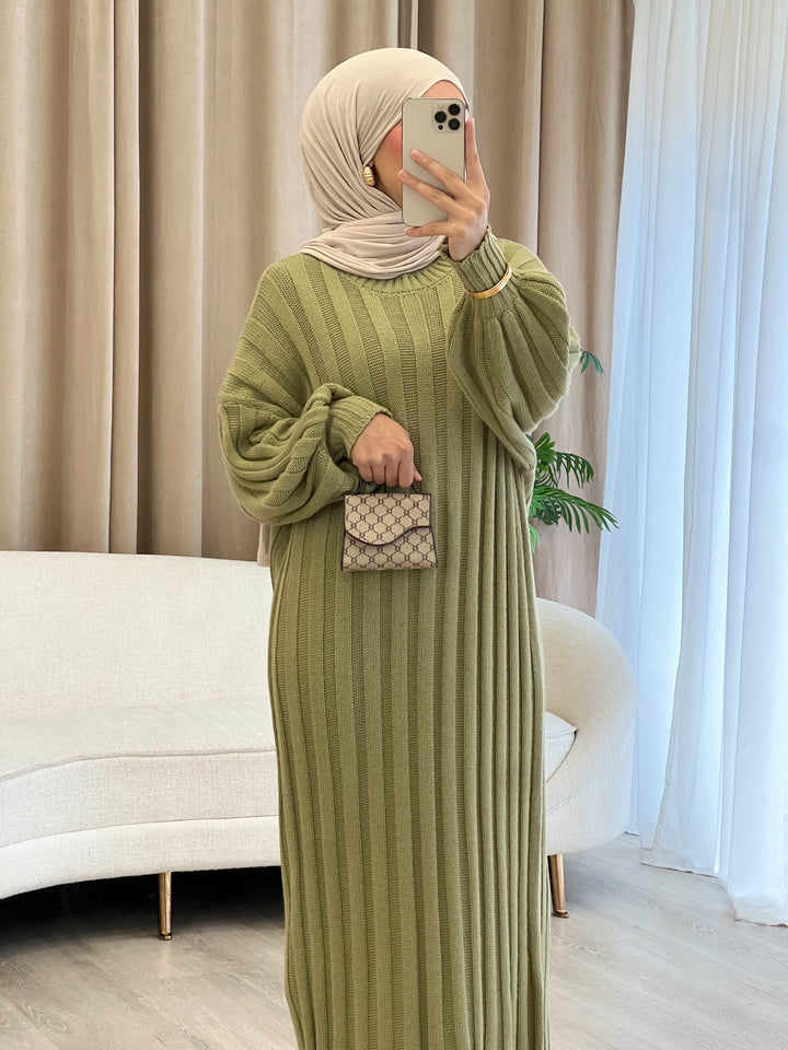 Liv Pulloverkleid in Pistachio