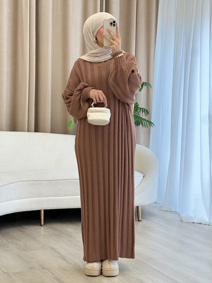 Liv Pulloverkleid in Light Brown