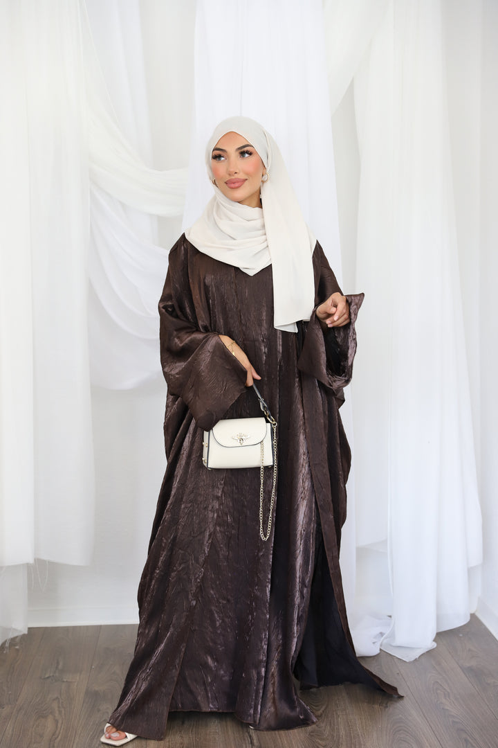 Aseel Abaya Set in Braun