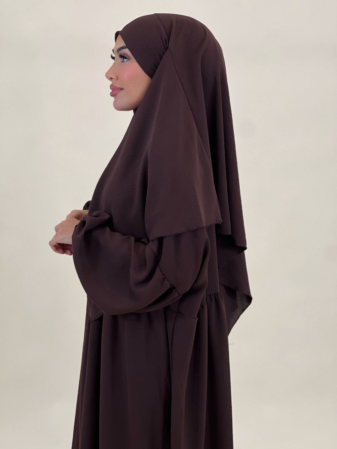 Khaleesi Abaya Set in Braun