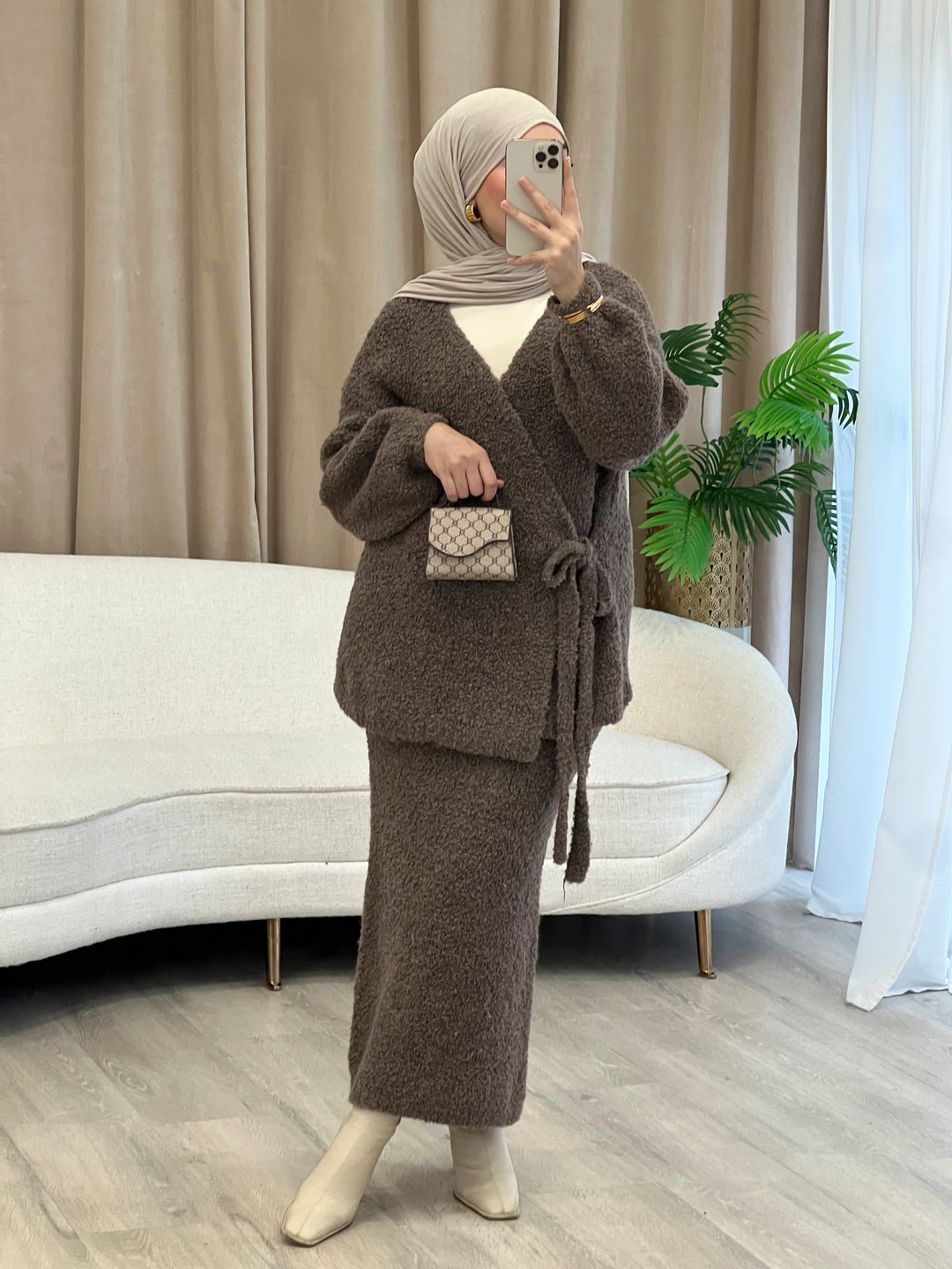 Layali Teddy-Set in Mocha