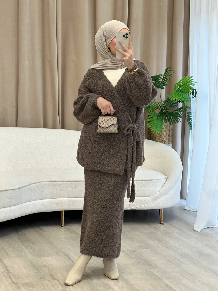 Layali Teddy-Set in Mocha