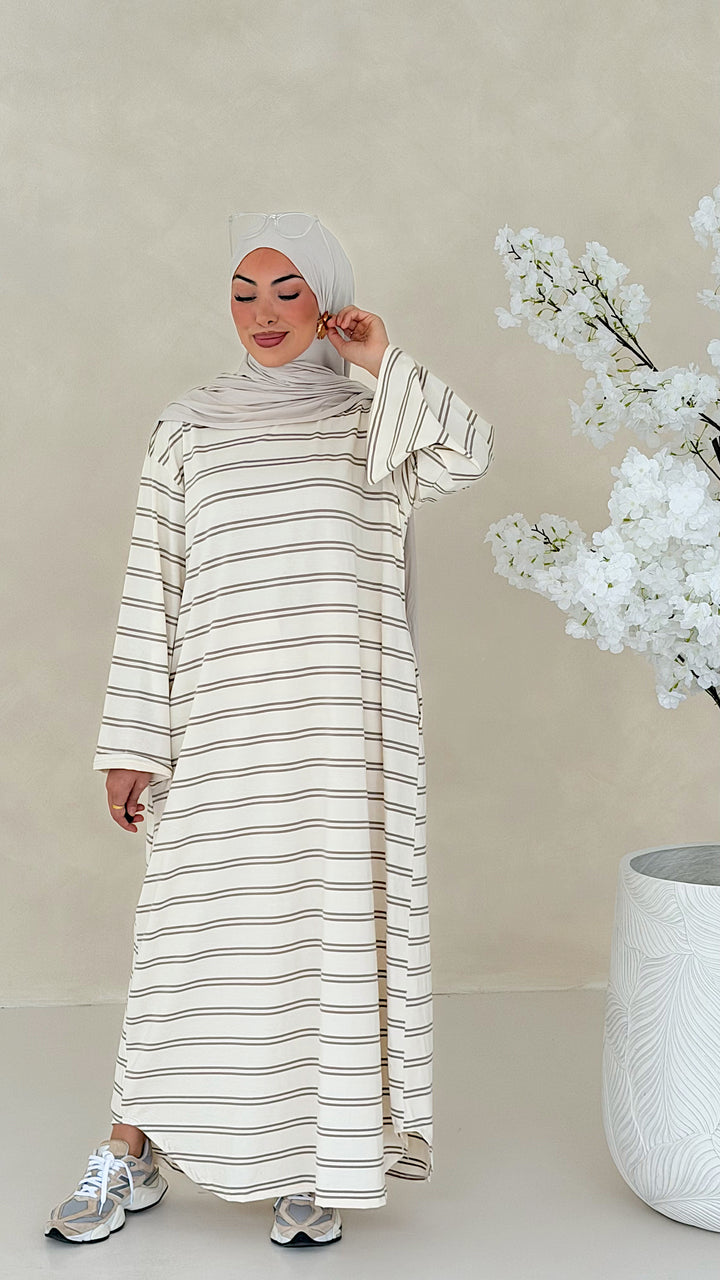 Essential gestreiftes Kleid