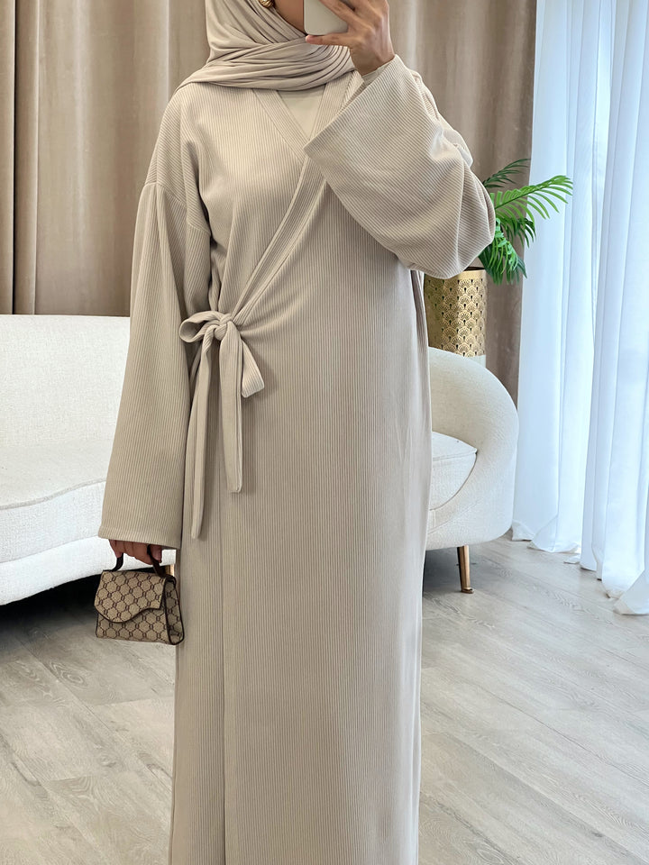 Luna Cord Kleid in Beige
