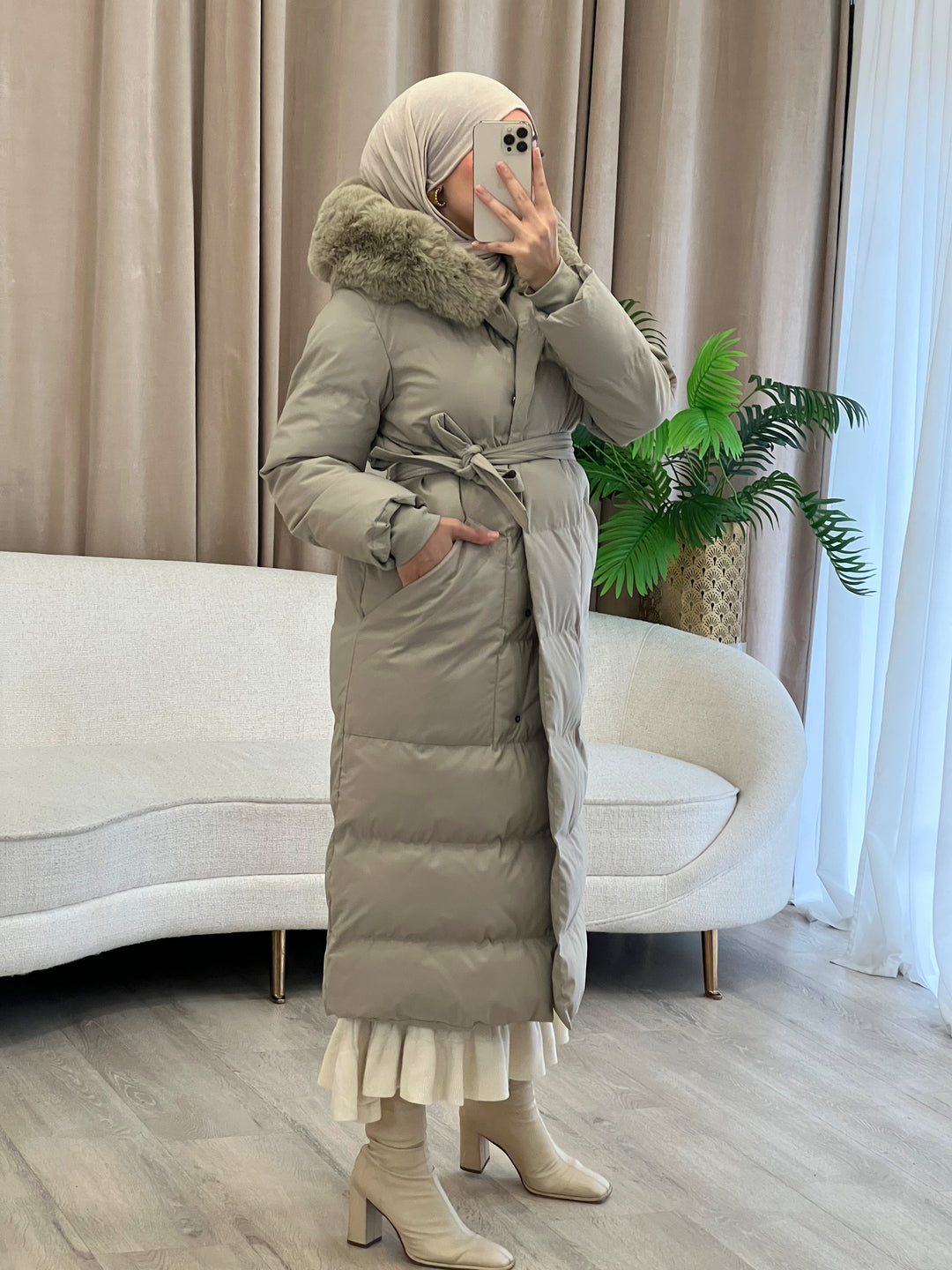 Leni Parka in Salbeigrün