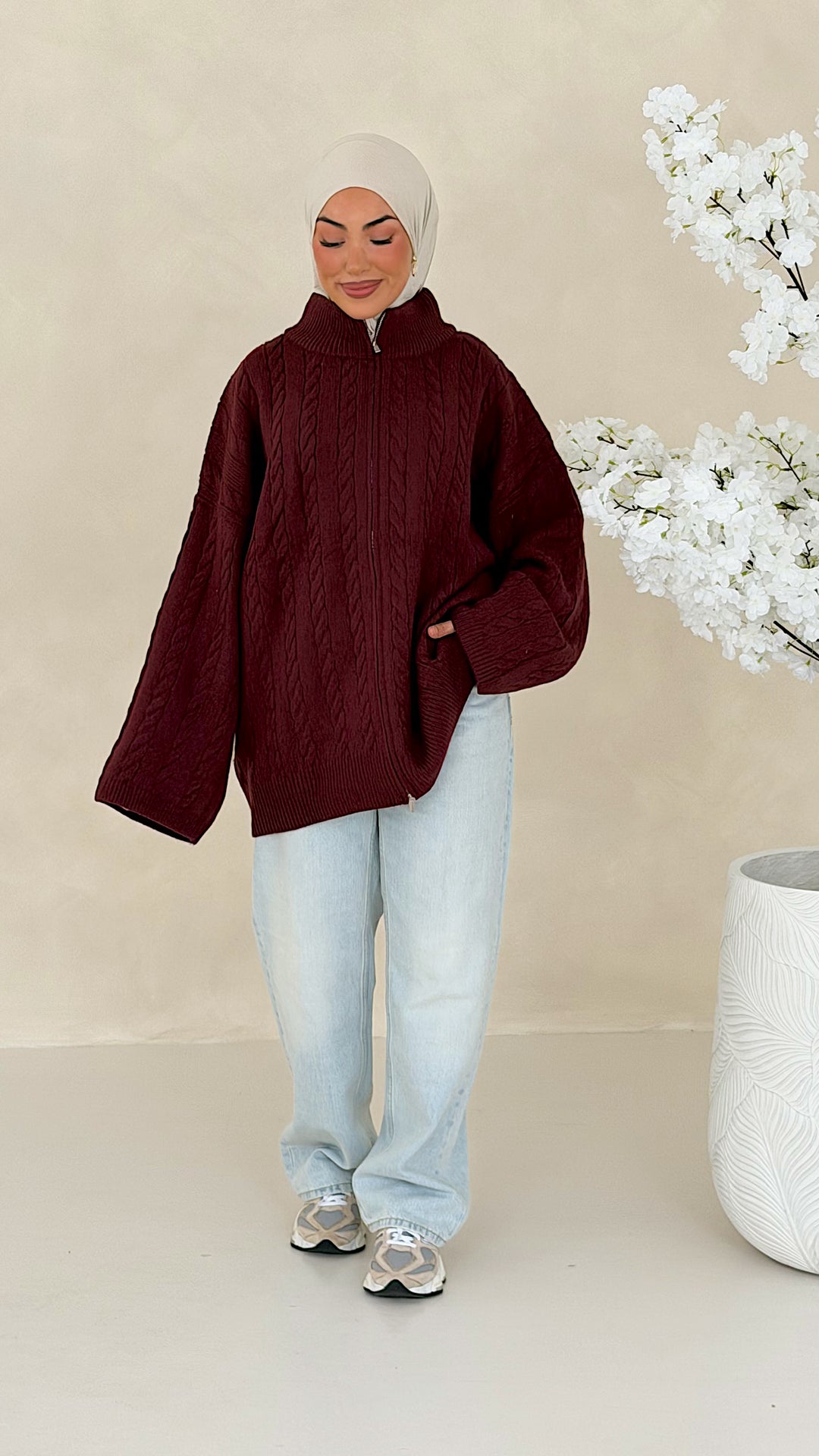 Nelia Zopfstrick Cardigan