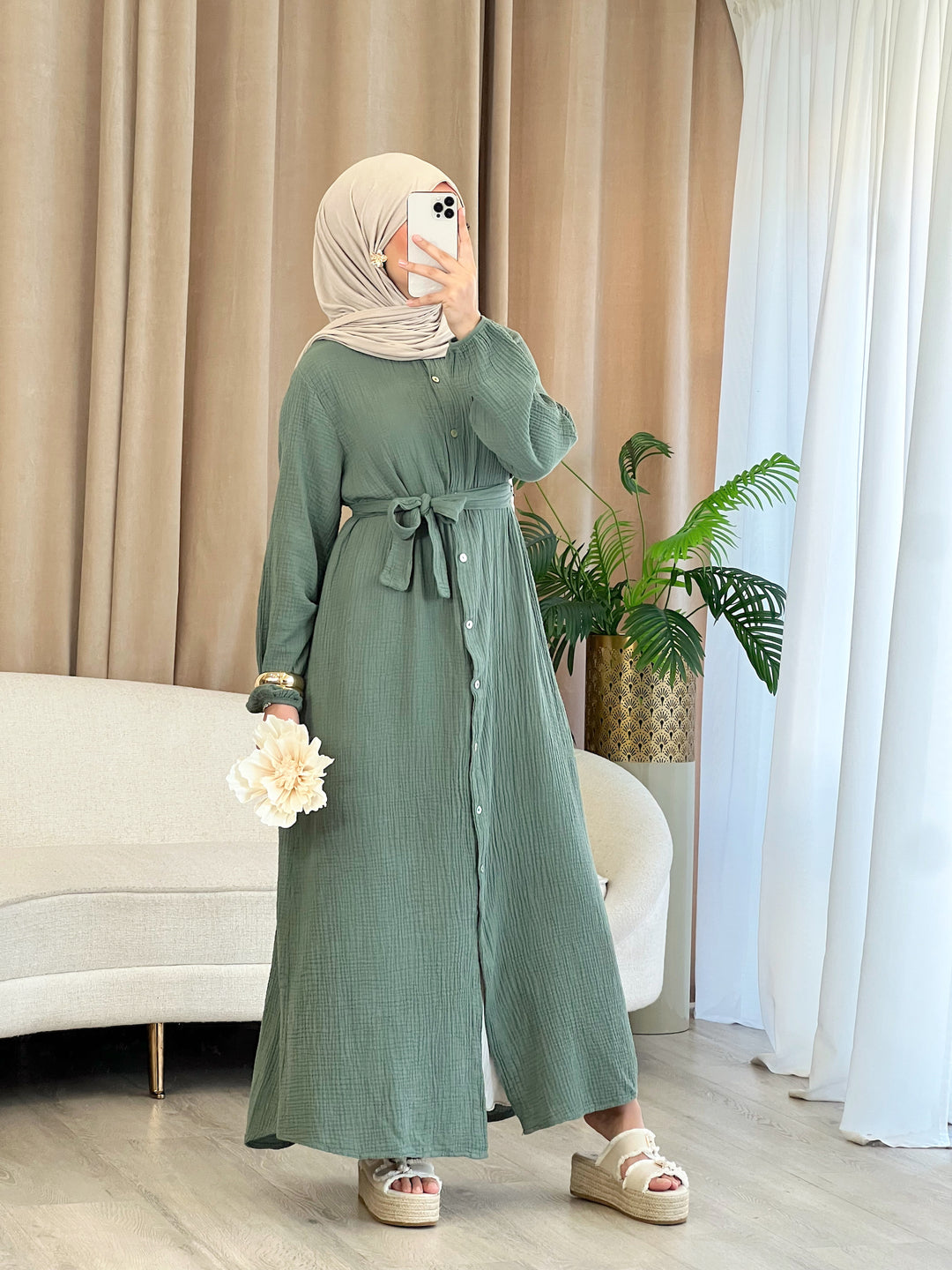 Solea Musselin-Kleid