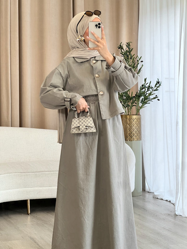 Denim Trench 2-Teiler