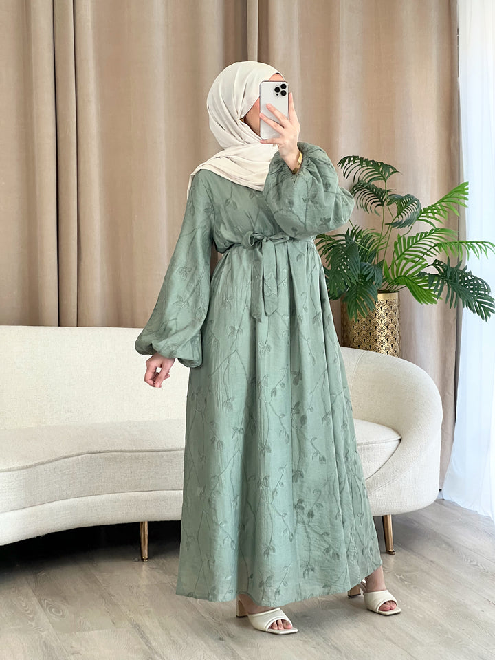 Inaya Kleid in Eukalyptus