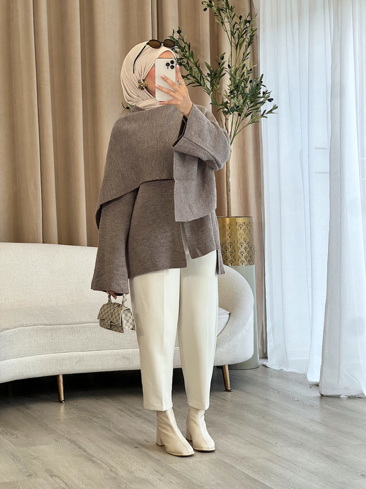 Mira Short Strick-Cape
