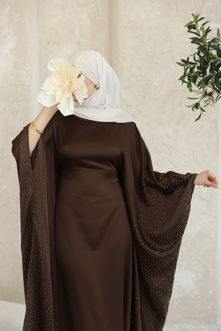 Lumina Abaya Set in Braun