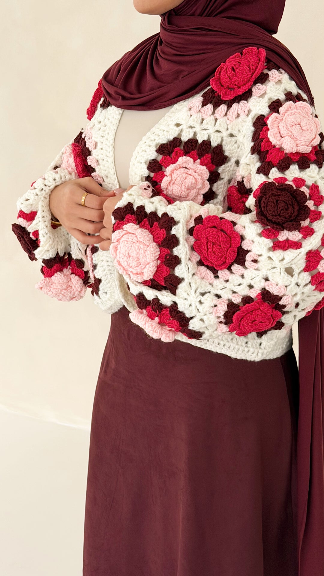 Luna Bloom Handmade Cardigan