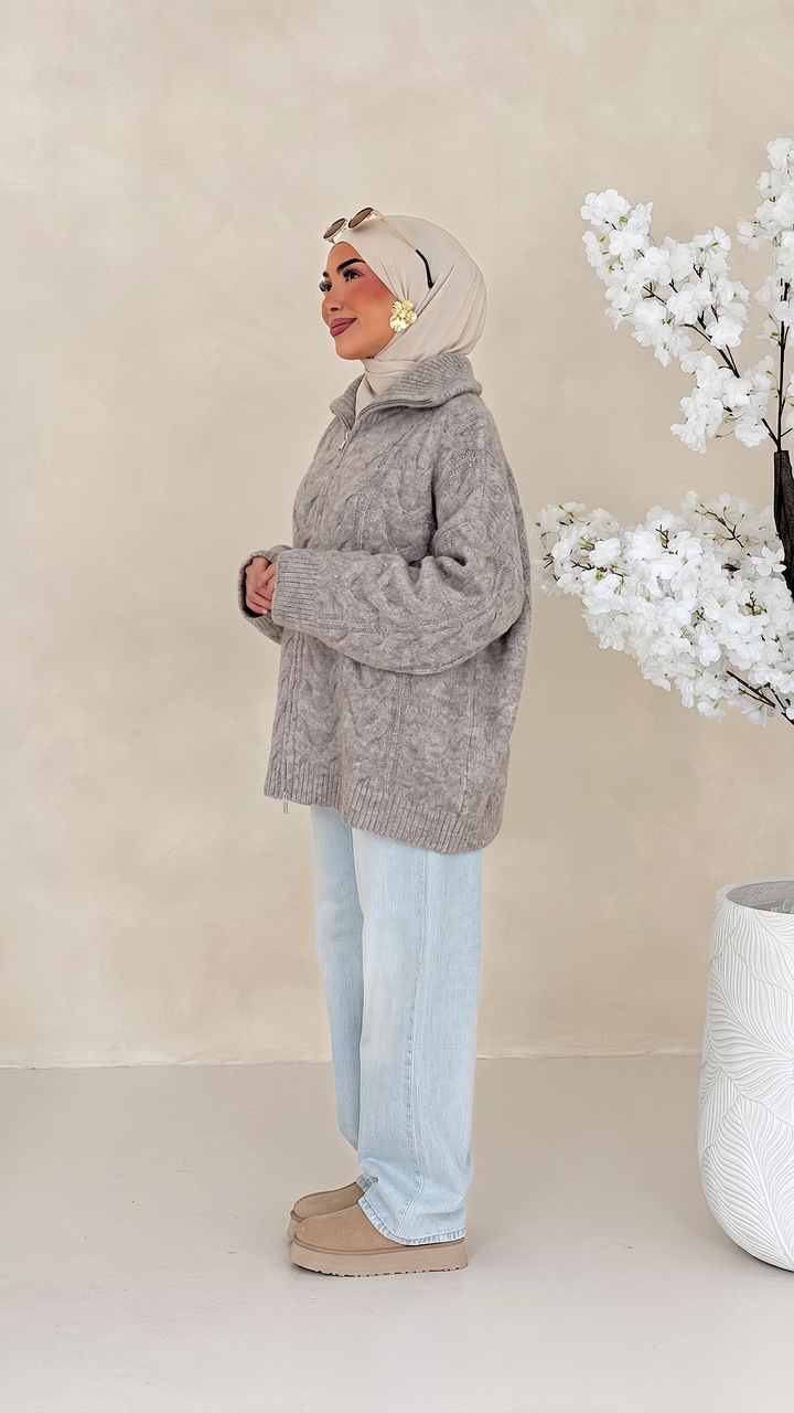 Veyra Zip-Cardigan