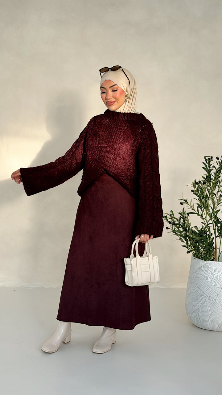 Sade Pullover mit Zopfmuster