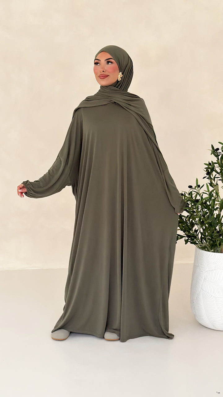 Nareen Abaya mit integriertem Hijab