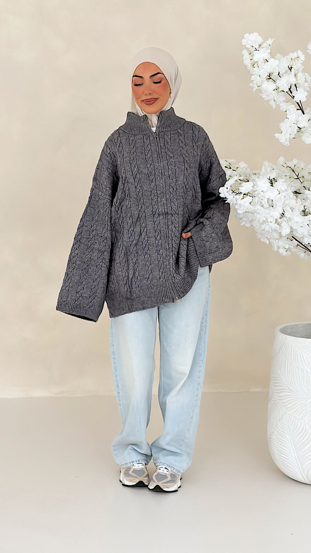 Nelia Zopfstrick Cardigan